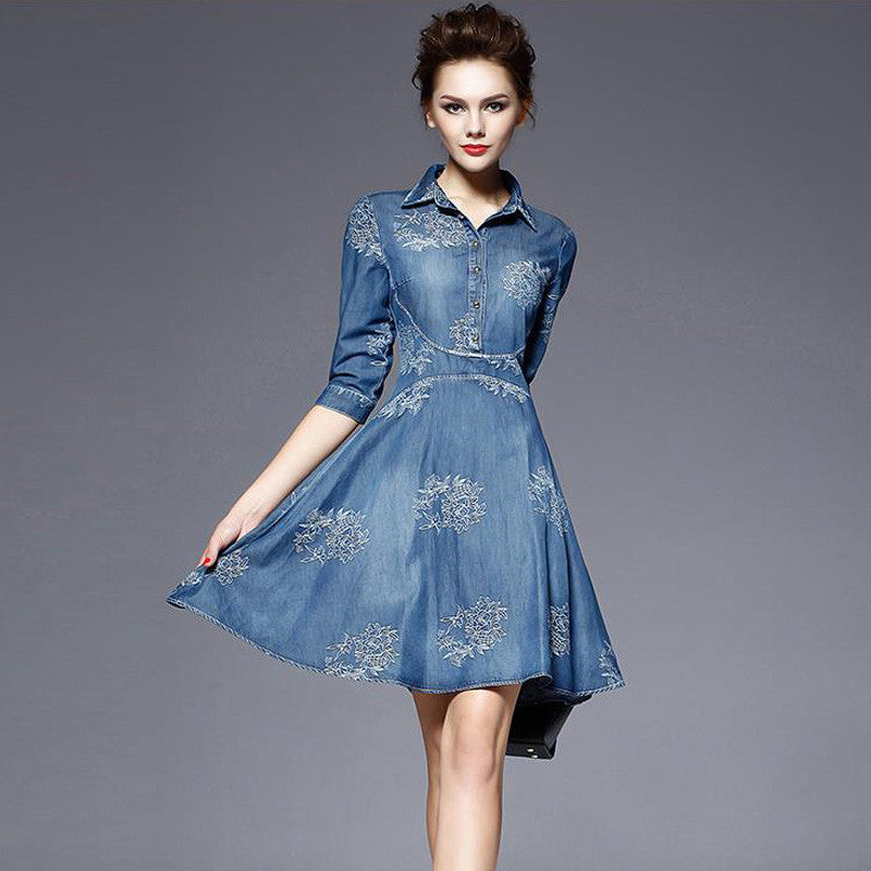 plus size denim summer dresses