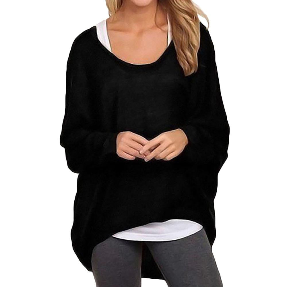 Oversized T Shirts Baggy Women Long Sleeve Tops Tee Casual Women Cloth ...