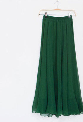 green maxi skirt australia 
