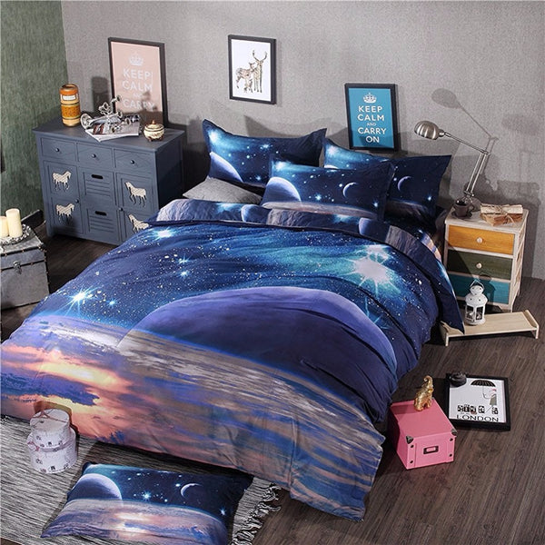 Hipster Galaxy 3d Bedding Set Universe Outer Space Themed Galaxy