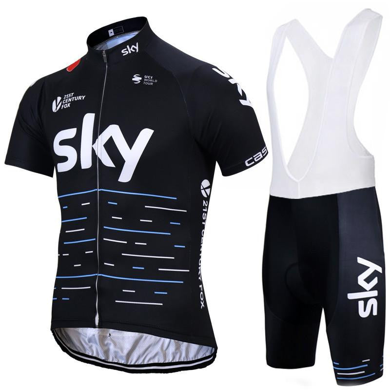 Team sky Pro Cycling Jersey set Cycling clothing Breathable Mountain B ...