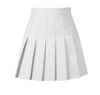 half Pleated mini Skirts 