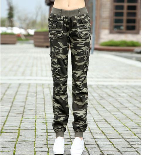 Women's Summer Harem Pants Casual Loose Cotton Blended Pleated Pockets