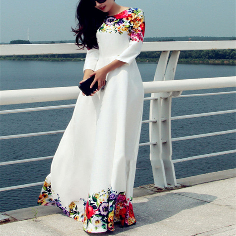 white long dress for women