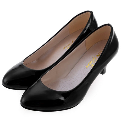 womens black work heels