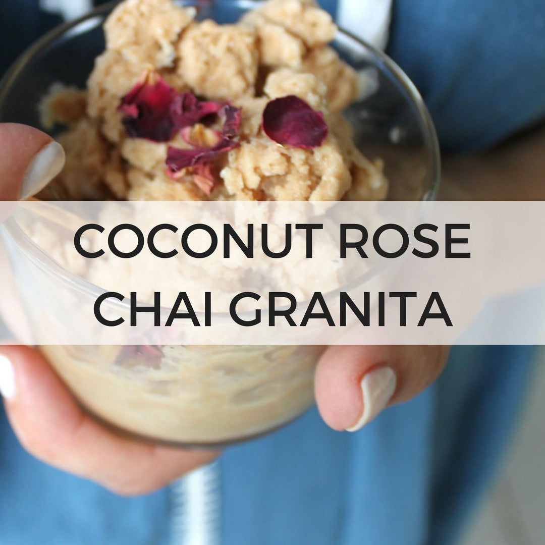Coconut Rose Chai Granita