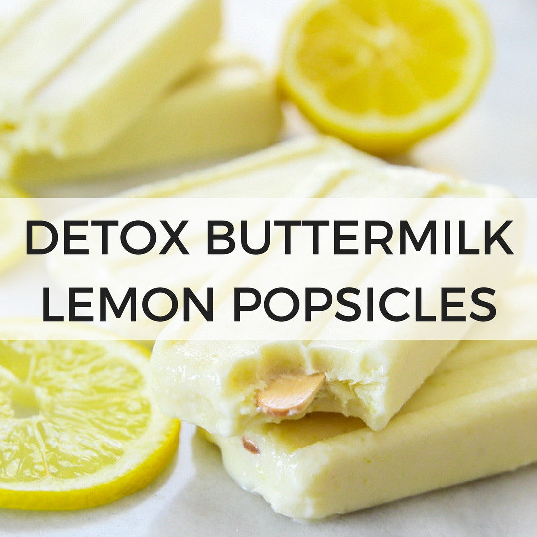 Detox Buttermilk Lemon Popsicles