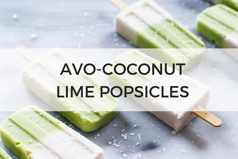 avocado lime popsicles