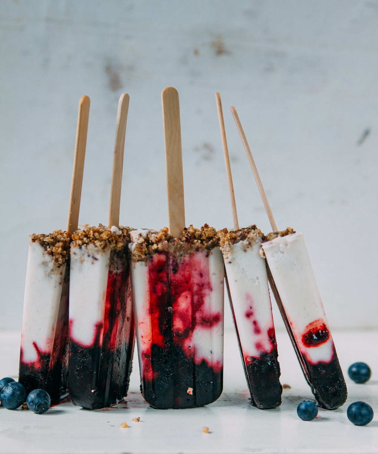 berry cheesecake popsicles