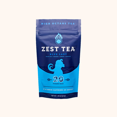 Blue Lady Black by Zest Tea package
