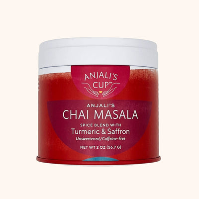 Chai Masala With Turmeric & Saffron - Anjali's Cup package