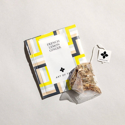 French Lemon Ginger by Art of Tea tea bag and sachet