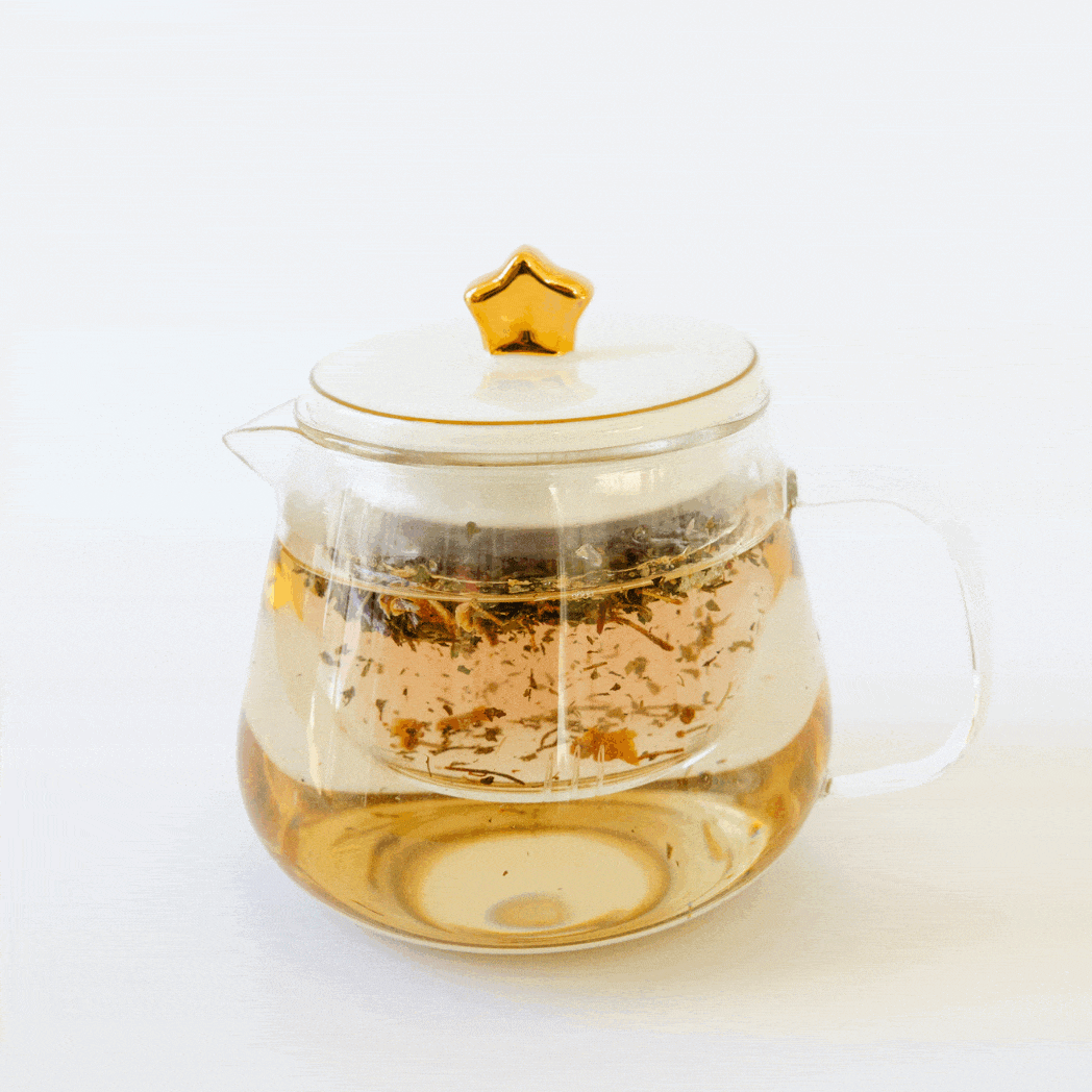 Glass Teapot (Moon, Heart, Star) - Sips by