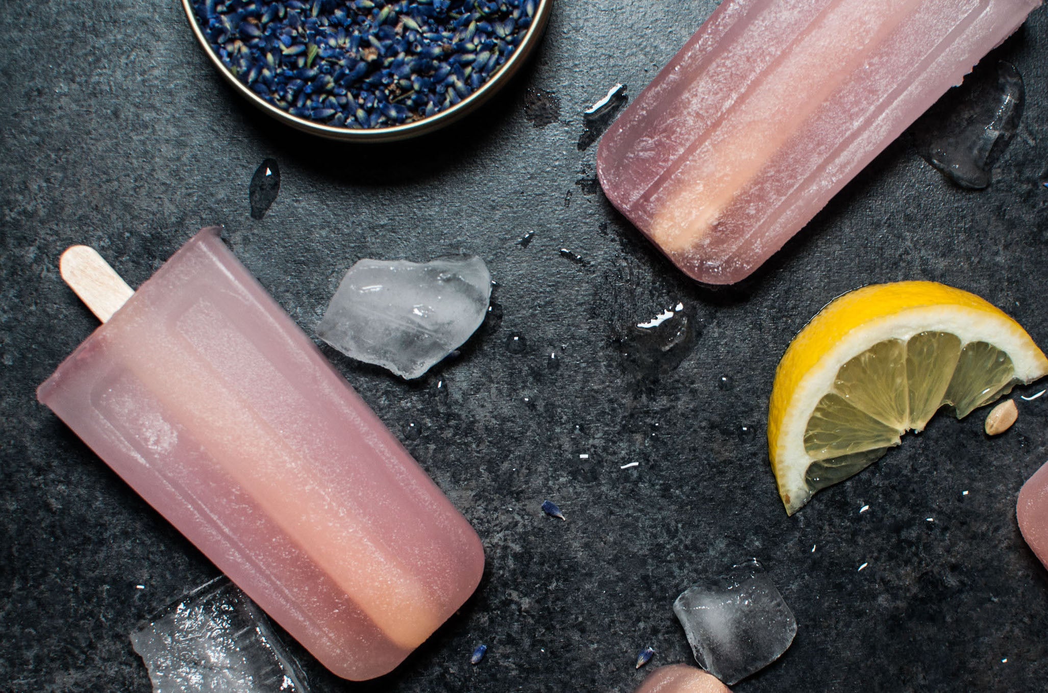 Lavendar Lemongrass Popsicles