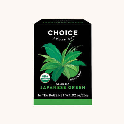 Organic Japanese Green Tea by Choice Organics tea box
