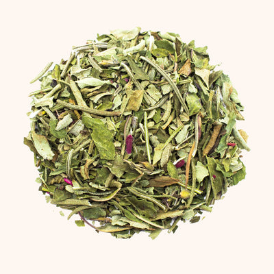 Pineapple Sage & Rosemary Herbal Tea by Cherry Valley Organics loose leaf tea sample