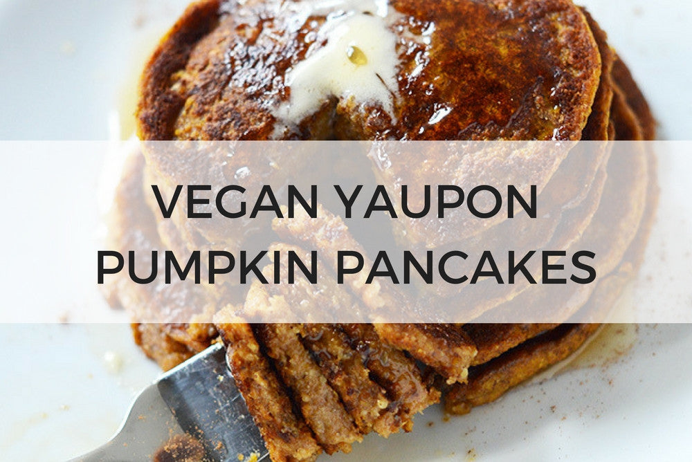 Vegan Yaupon Pumpkin Pancakes