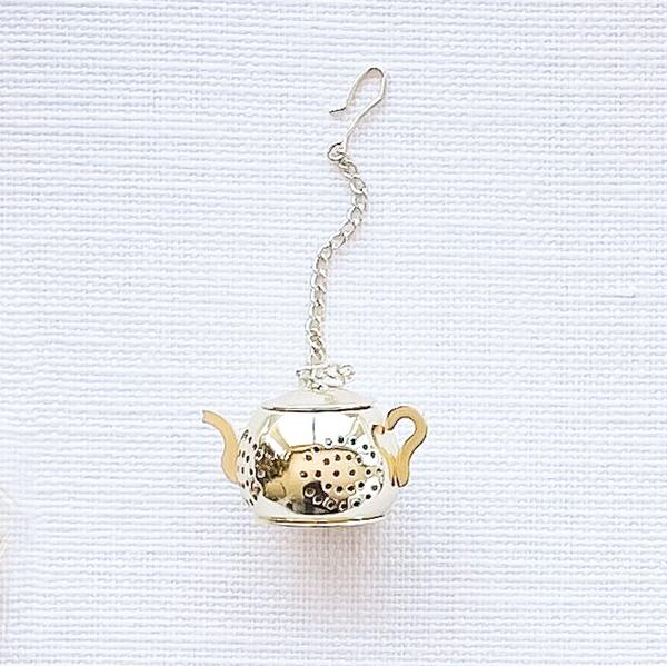 Gold Teapot Tea Infuser at Sips by