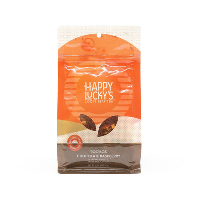 Happy Lucky's - Rooibos Chocolate Raspberry loose leaf tea pouch