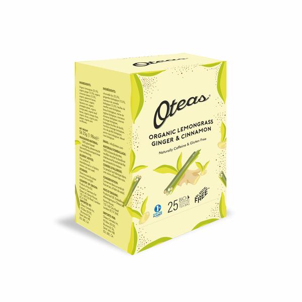 Organic Lemongrass, Ginger & Cinnamon by Oteas at Sips by