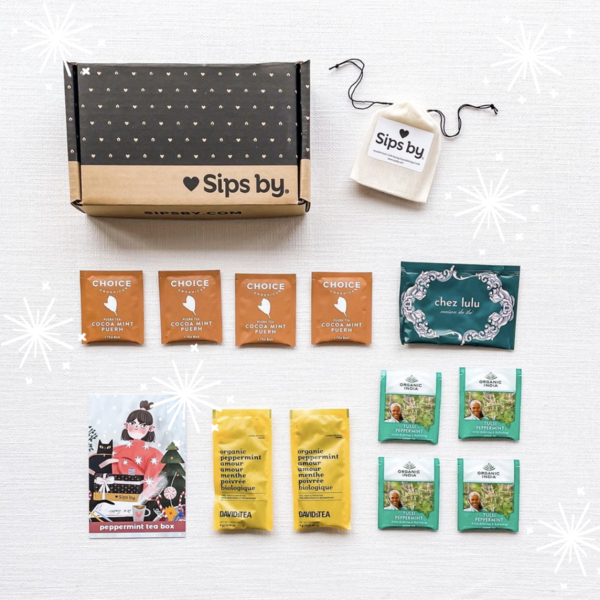 Peppermint Tea Box at Sips by