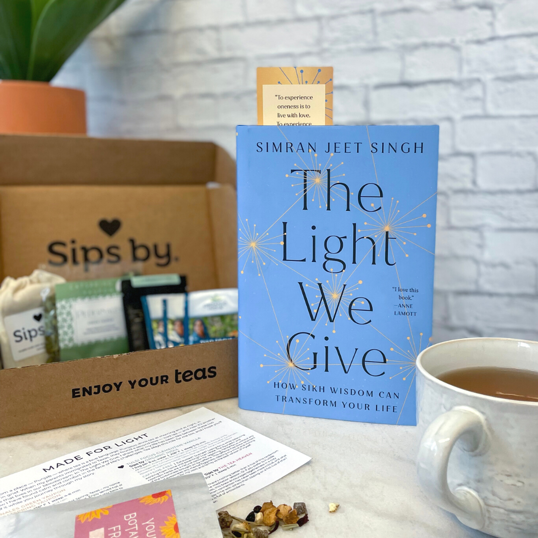 The Light We Give Tea Box at Sips by