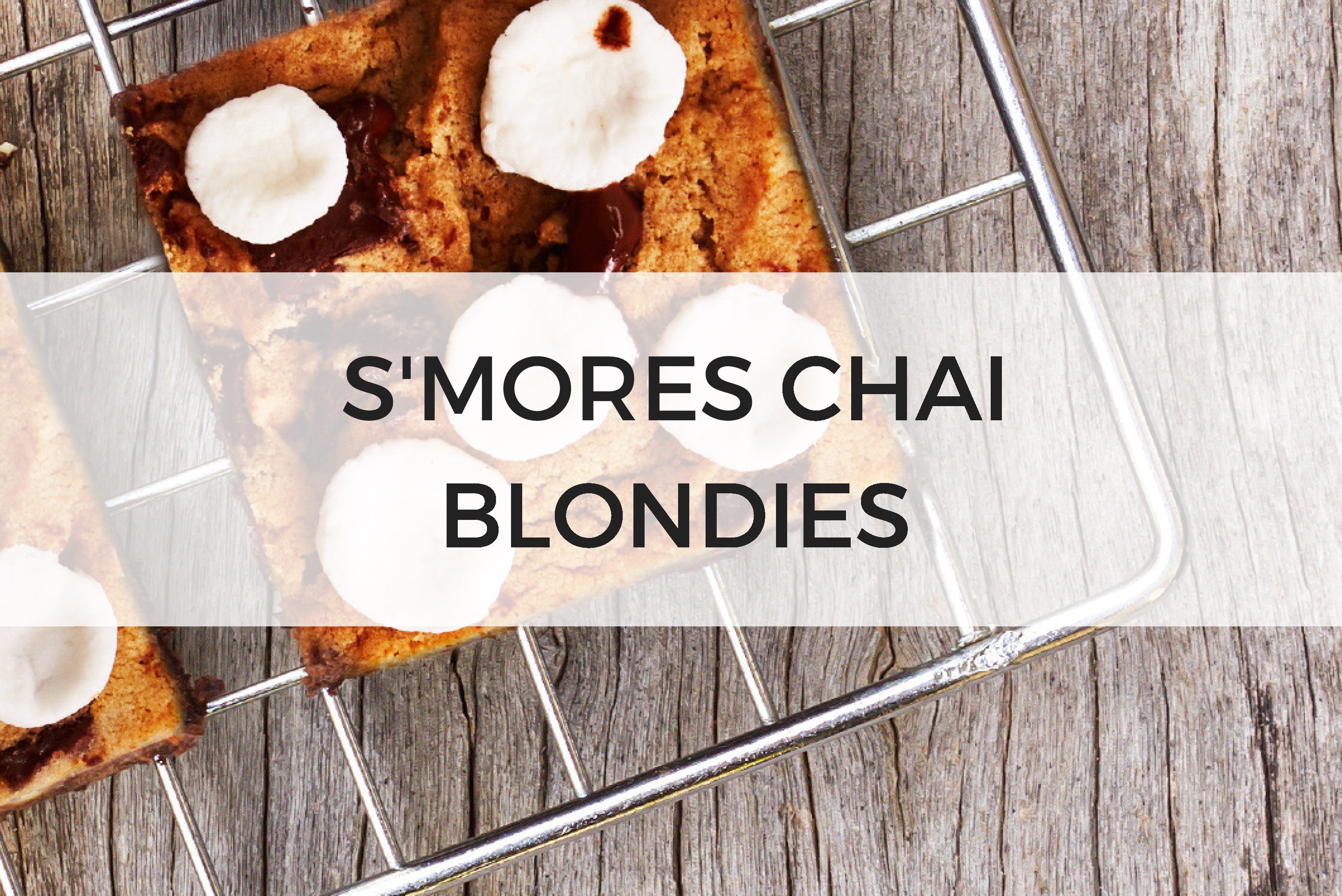 Smores Chai Blondies