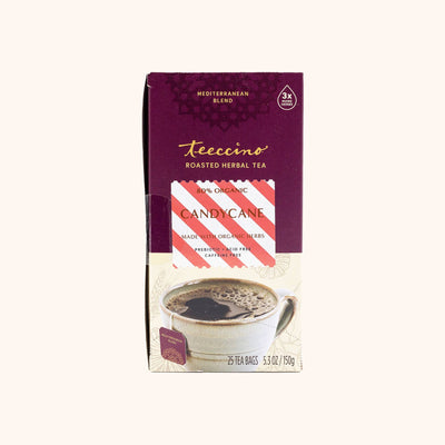 Candy Cane Chicory Herbal Tea by Teeccino