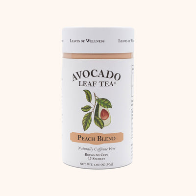 Avocado Leaf Tea Peach Blend tea tube