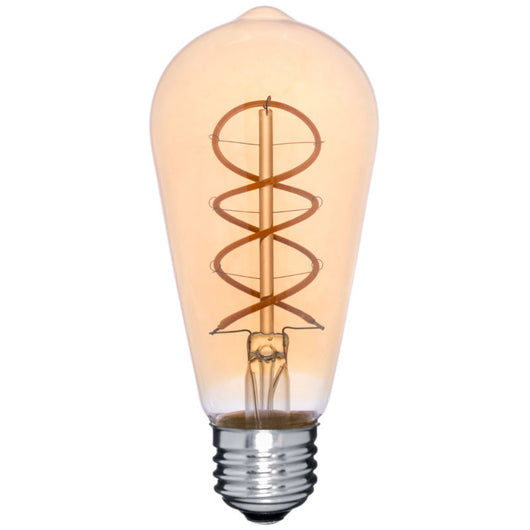 Led Edison St19 St58 Double Spiral Filament Bulb Dimmable