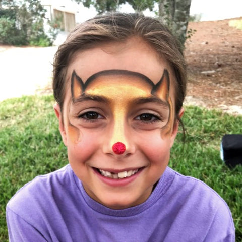 Rudolf Red Nose Face Paint