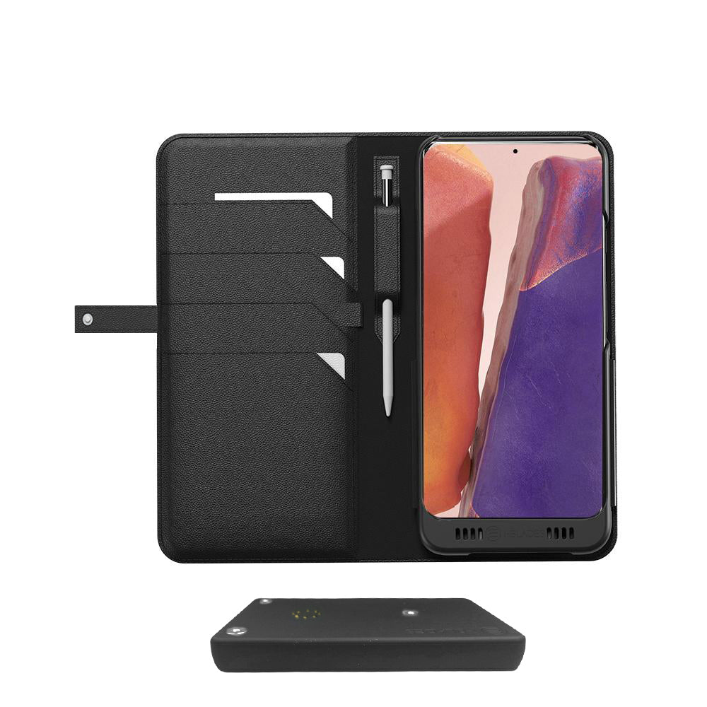 Galaxy Note 20 Ultra Leather Wallet Smart case +Battery, +Memory