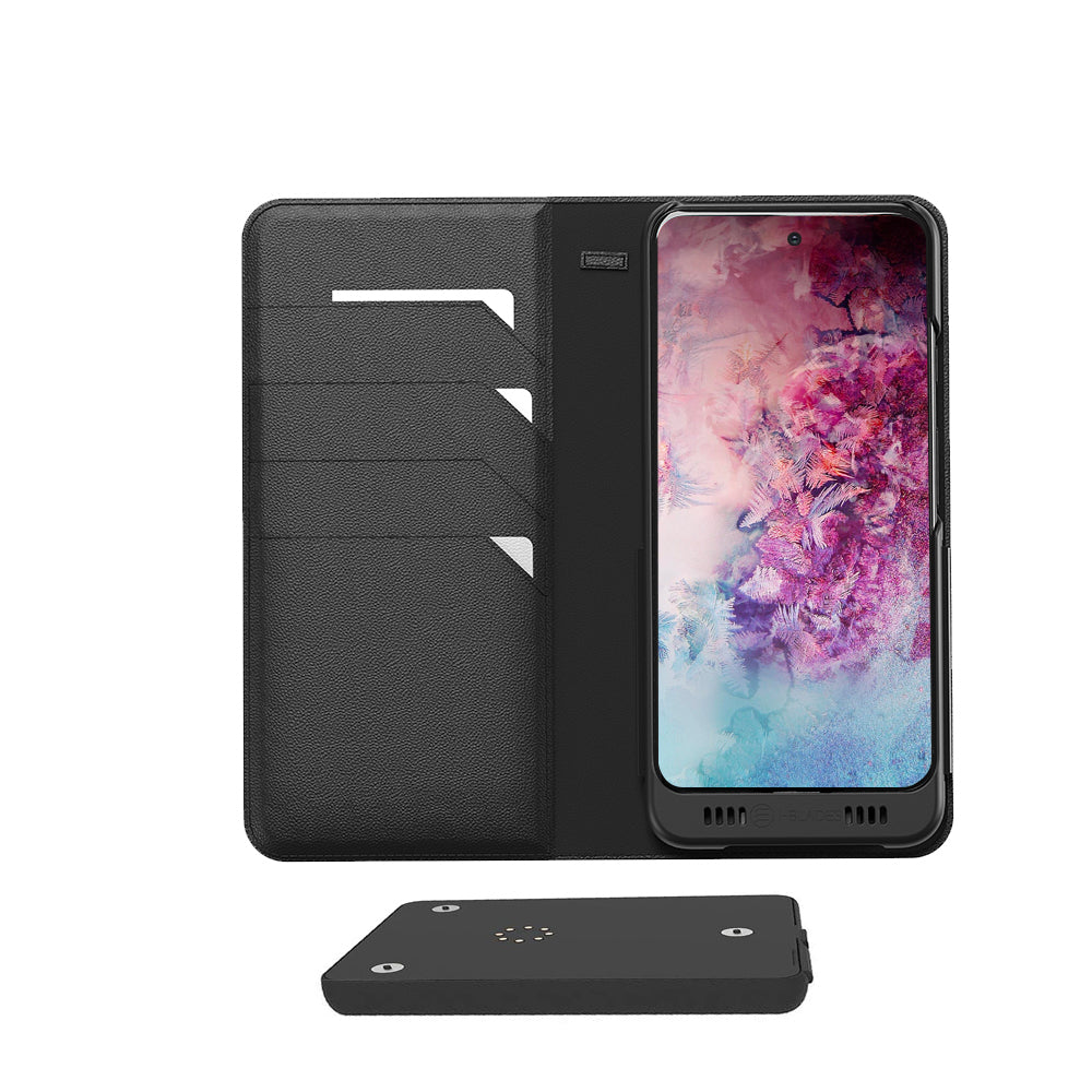 Galaxy Note 10+ Leather Wallet Smart case +Battery, +Memory, +SDcard & EnviroSensor ++