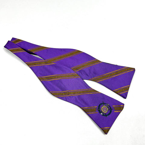 Purple and Old Gold Omega Monogram BowTie – The King McNeal Collection