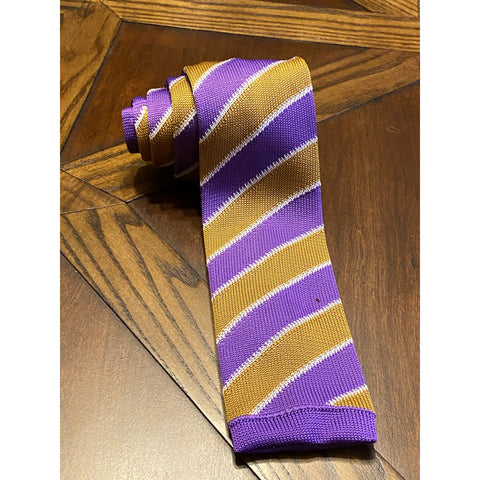 Purple and Gold (Omega Inspired) Knit Tie – The King McNeal Collection