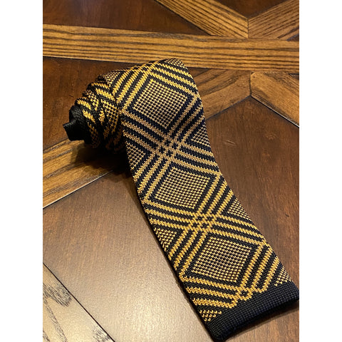 Black and Old Gold Alpha Monogram BowTie – The King McNeal Collection