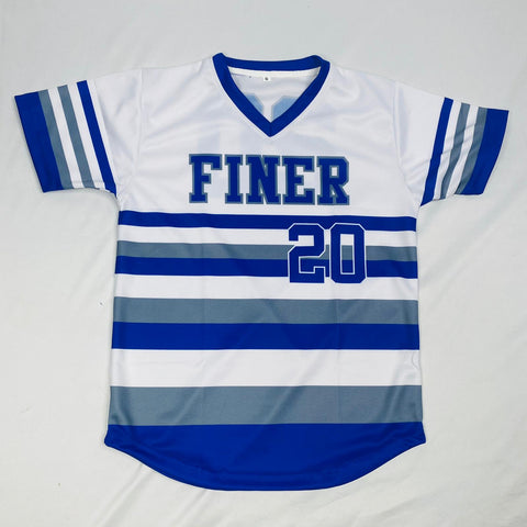 AKA White Pinstripe Baseball Jersey – The King McNeal Collection