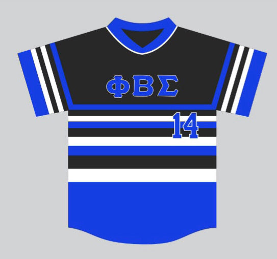 phi beta sigma baseball jersey