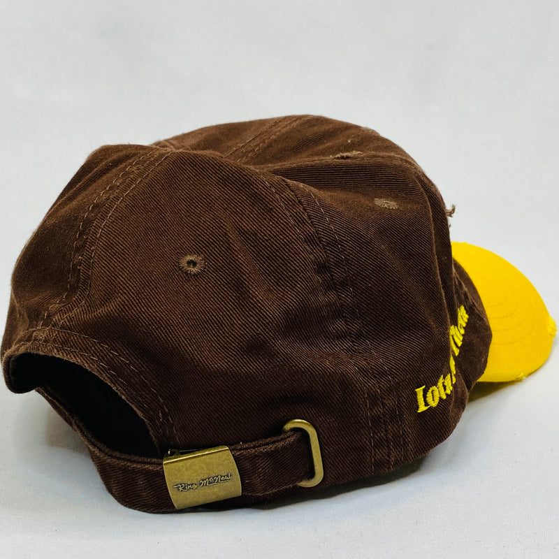 “1963” Iota Phi Theta Brown & Yellow Gold distressed hat – The King ...