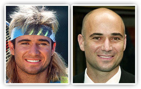 andre agassi mullet wig and headband 