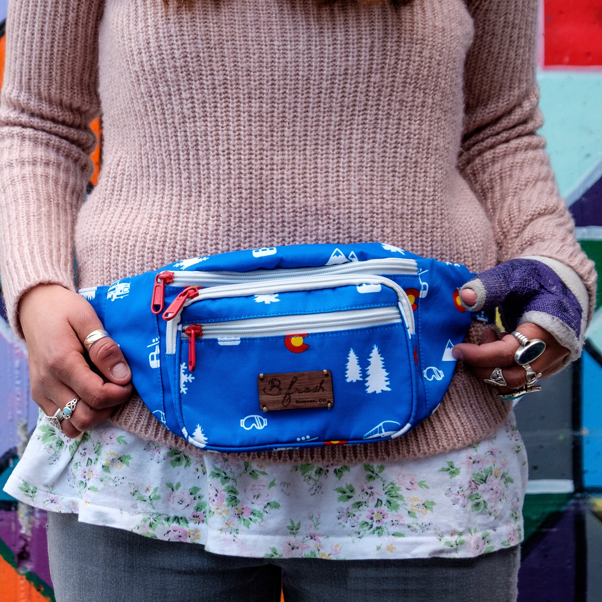 80's Ski Party - Water Resistant Fanny Pack - B Fresh Gear