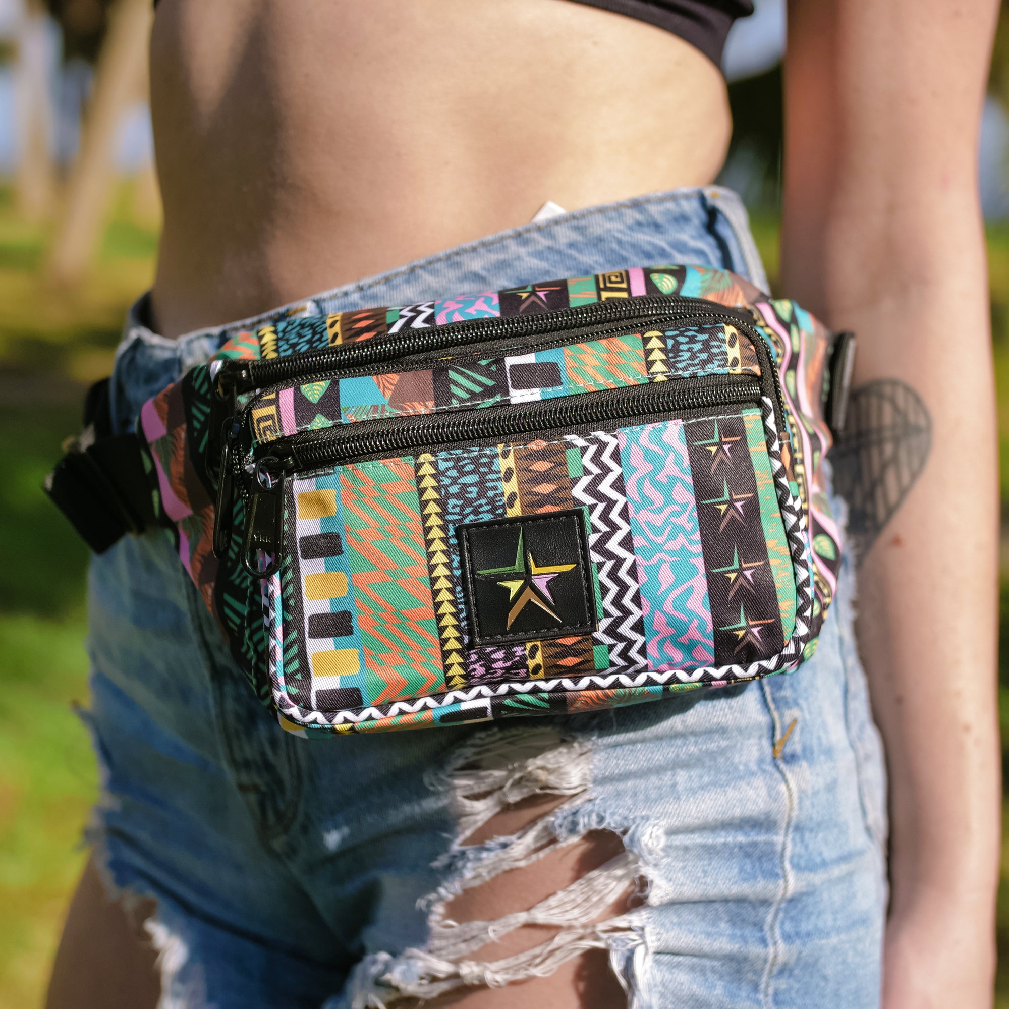 Vintage Gitano Fanny Pack travel Beach Bag 80s 90s Grunge Surf Carry