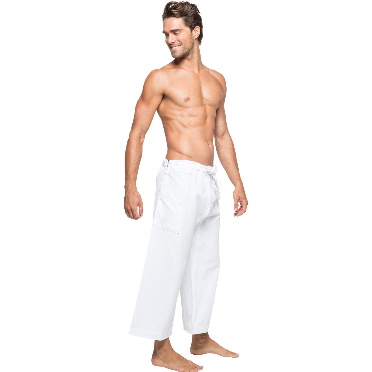 mens white yoga clothes