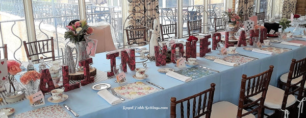 An Elegant “Alice in Wonderland” Bridal Shower – Royal Table