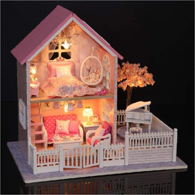 pink doll house