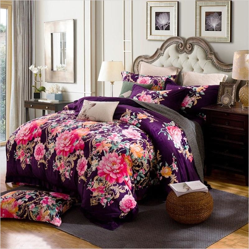 Beddings Luxury Winter Fleece Bedding Set Maximbazar Free