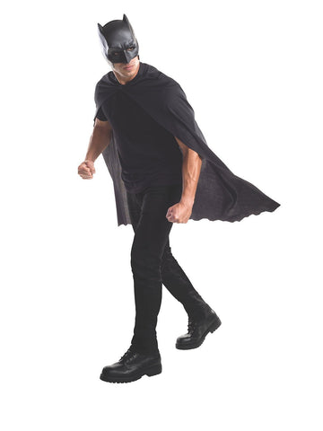 DC Batman Half Face Mask, Black, One Size, Wearable Costume Accessory for  Halloween