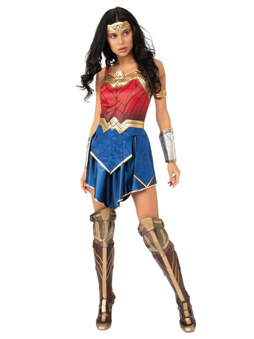  Rubie's Women's DC Comics Wonder Woman Corset Costume,  Red/White/Blue, Large : Clothing, Shoes & Jewelry