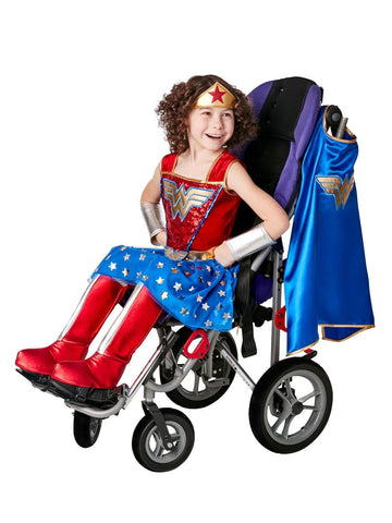 Wonder Woman Red/Blue Dress Costume with Accessories for Halloween