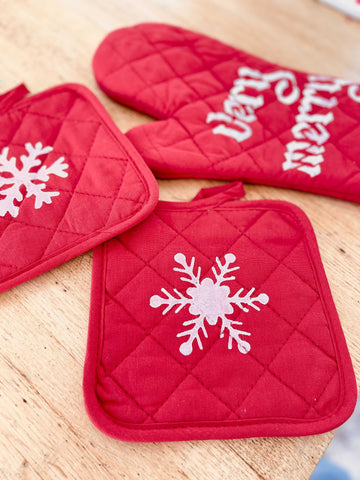 DIY Christmas Oven Mitts